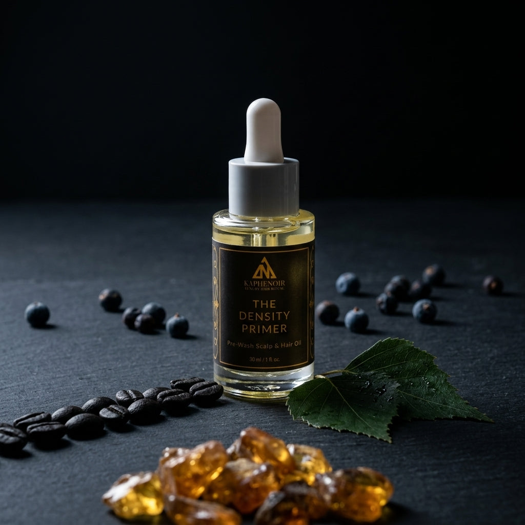 KapheNoir The Density Primer pre wash scalp and hair oil with botanical ingredients