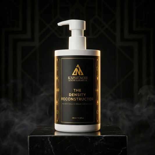 Bottle of 'The Density Reconstructor' by KapheNoir on a dark background