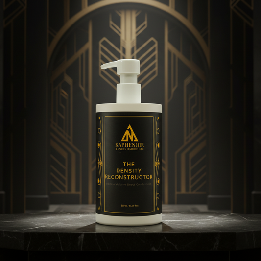 KapheNoir hair density reconstructing product on a dark background