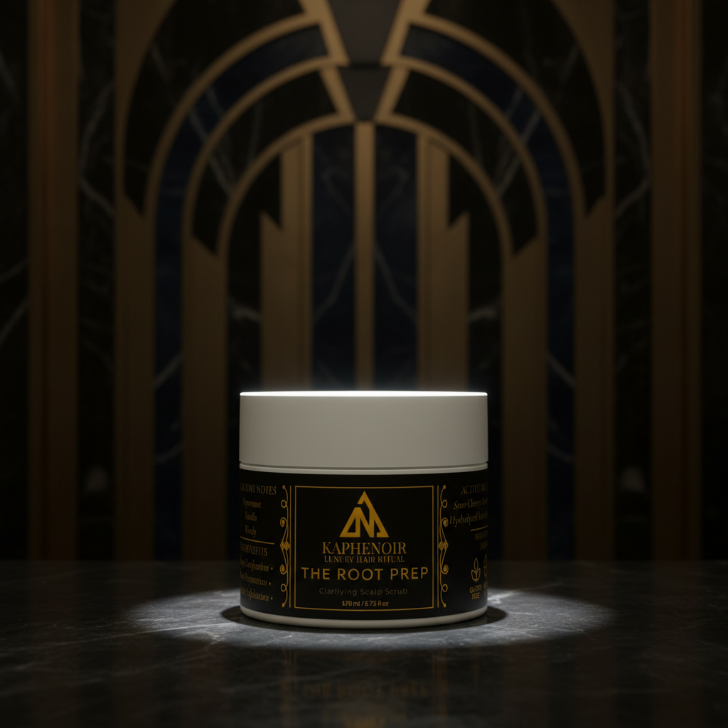 Jar of 'The Root Prep' by KapheNoir on a dark background