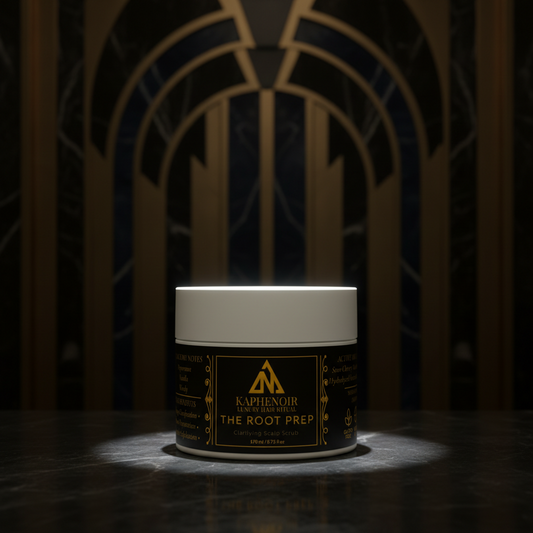 Jar of 'The Root Prep' by KapheNoir on a dark background