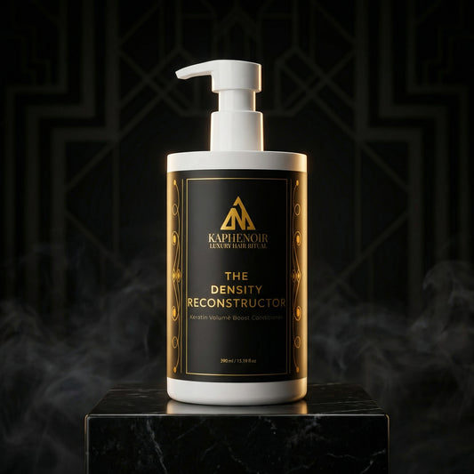 Bottle of 'The Density Reconstructor' by KapheNoir on a dark background