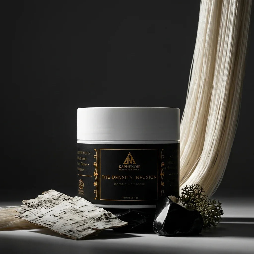 The Density Infusion keratin hair mask for smooth and healthy looking fine hair