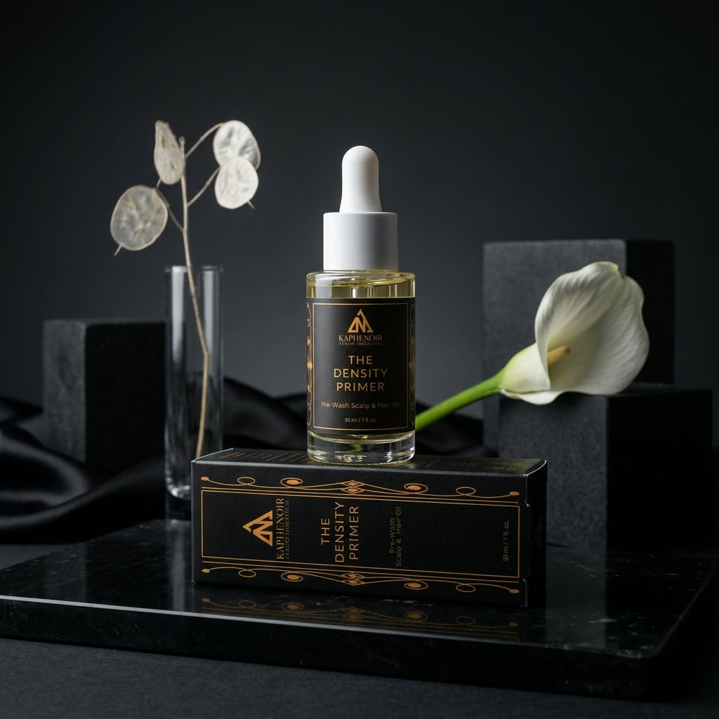 KapheNoir The Density Primer pre wash scalp and hair oil for fine hair