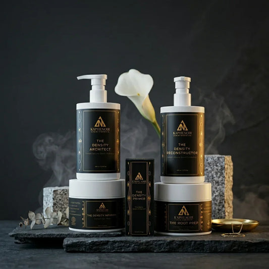 The Complete Architecture System 5-step hair care routine for fine and flat hair by KapheNoir.